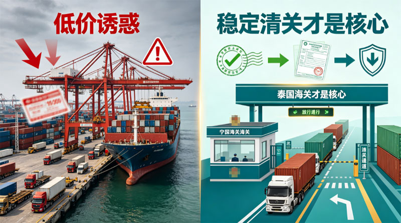 宁波到泰国海运越便宜越好吗？企业更该看清关稳定性